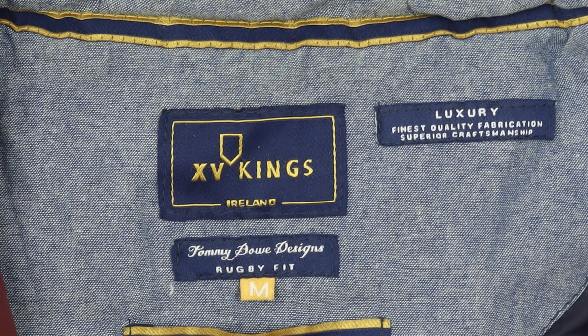 XV Kings Men’s Burgundy & Navy Hooded Windbreaker Jacket M