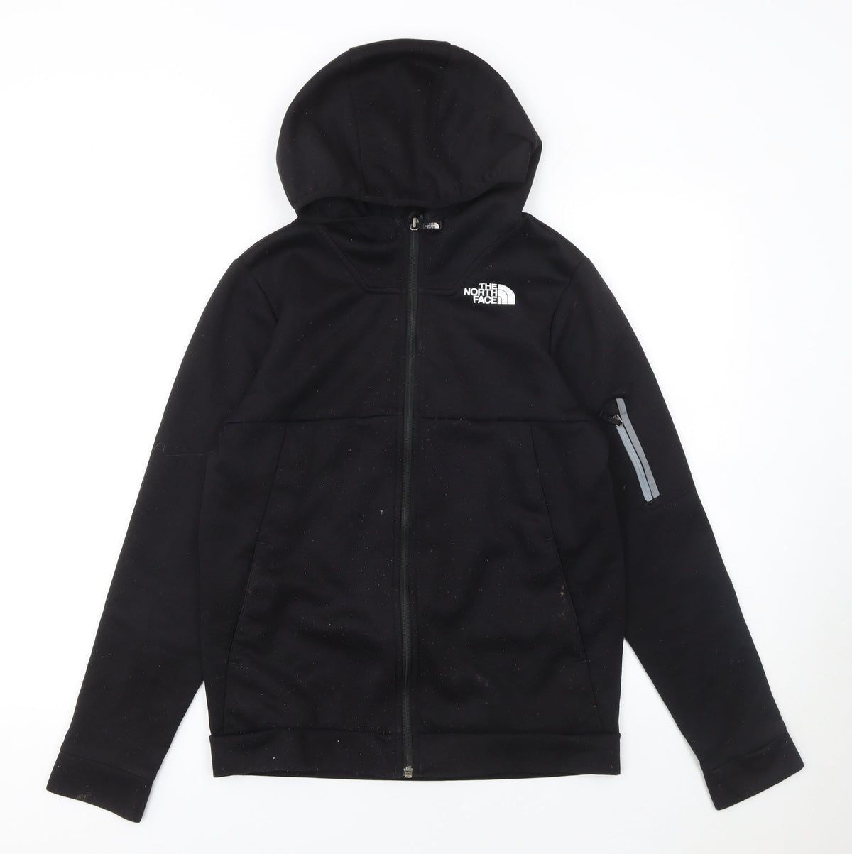 The North Face Boys Black Fleece Full Zip Hoodie Size 18 Plus