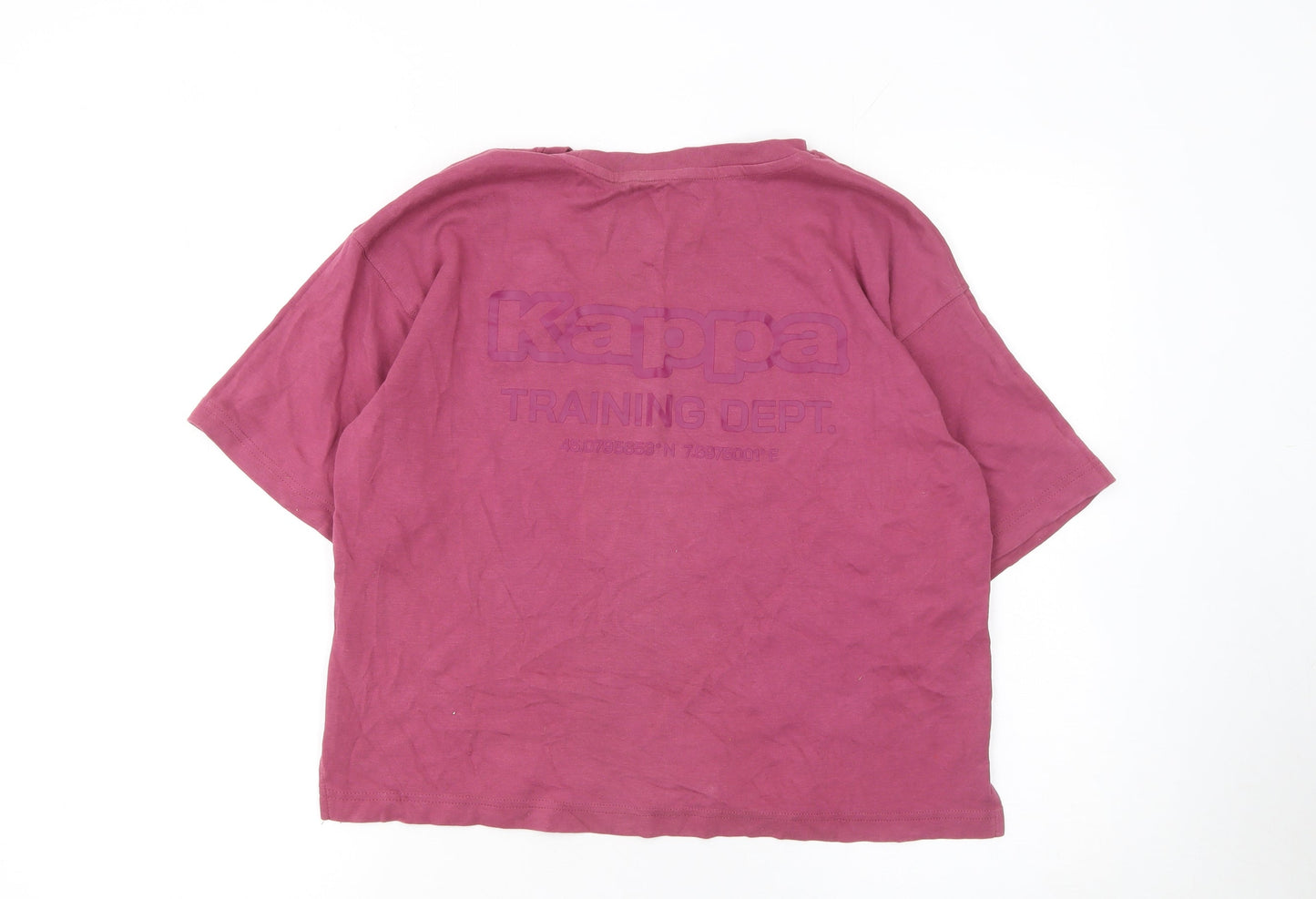Kappa x Primark Womens Pink 2XS Cotton Crew Neck T-Shirt