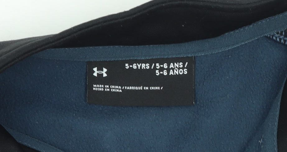 Under Armour Boys Blue Full Zip Sweatshirt 5-6 Years Sports Jacket