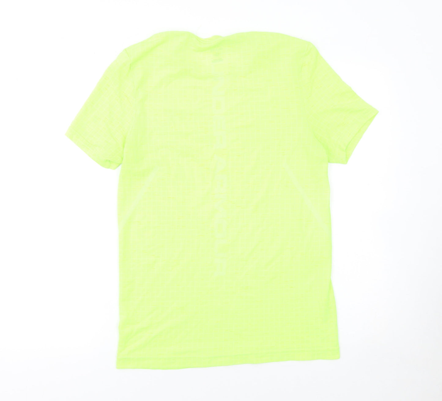 Under Armour Men's Yellow Short Sleeve Fitted Sports T-Shirt Size S
