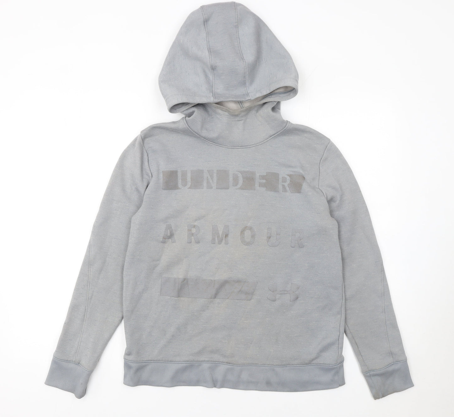 Under Armour Men's Grey Pullover Hoodie Size S Loose Fit Sportswear