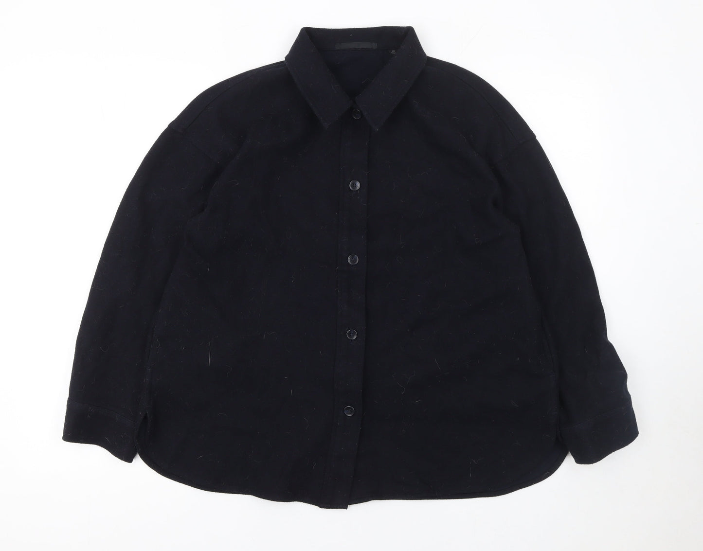Uniqlo Women’s Black Long Sleeve Button-Up Shirt XS