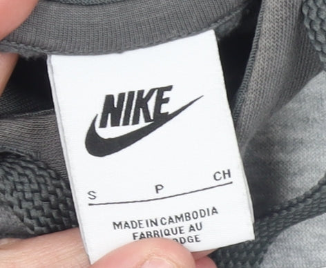 Nike Men’s Grey Pullover Hoodie Small Regular Fit Sportswear