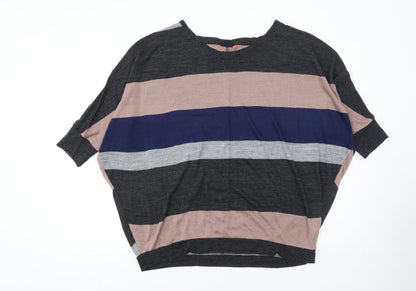Additional front view of Only Women’s Multicoloured Striped jumper M