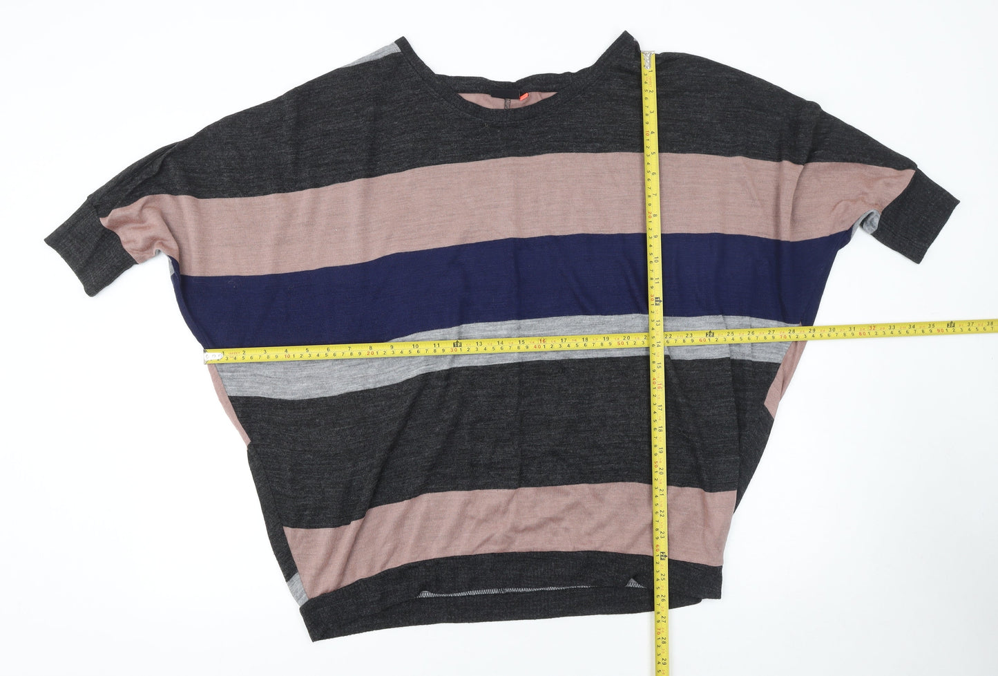 ONLY Women’s Multicoloured Striped Pullover Jumper M