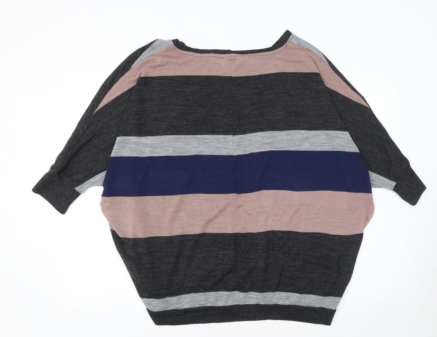 ONLY Women’s Multicoloured Striped Pullover Jumper M