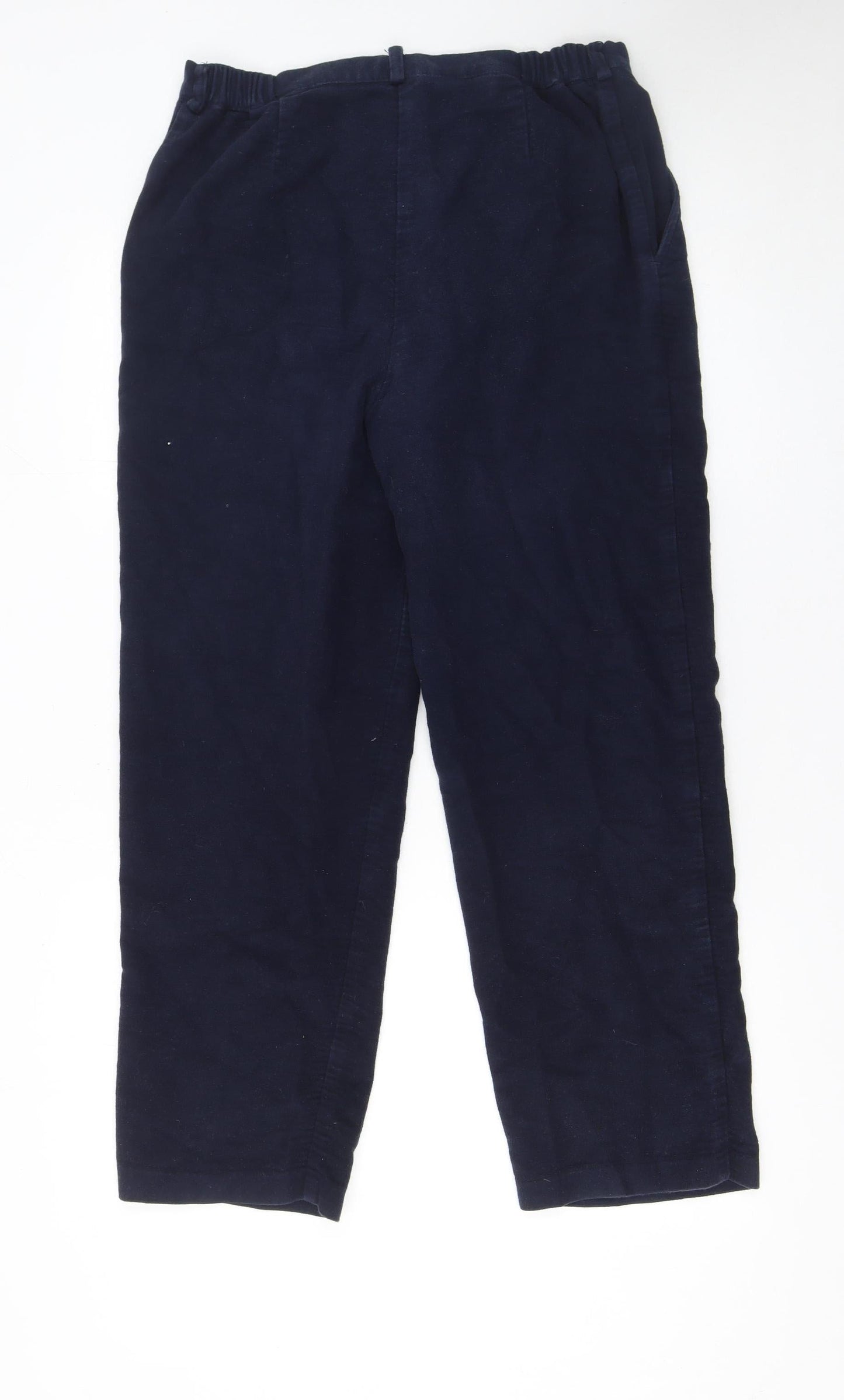 Country Collection Women Blue Cotton Corduroy Trousers Size 14