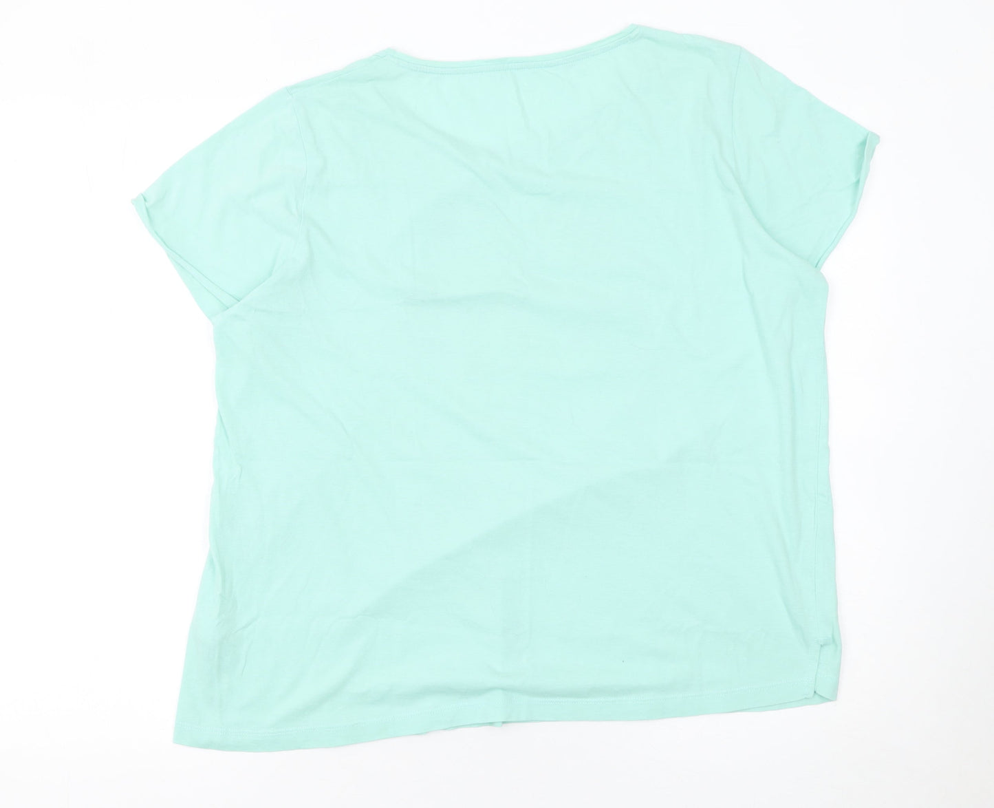TEX Womens Blue 2XL Funny Retro Graphic T-Shirt