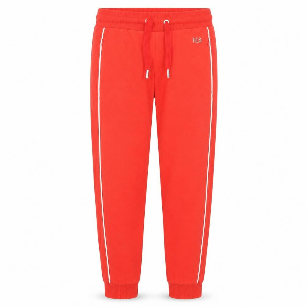 H.I.S Womens Red Jogger Trousers Size 10/12 Cotton Blend Casual