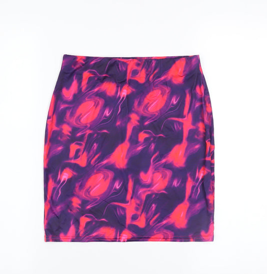 PrettyLittleThing Women’s Multicoloured Size 10 Bodycon Pencil Skirt