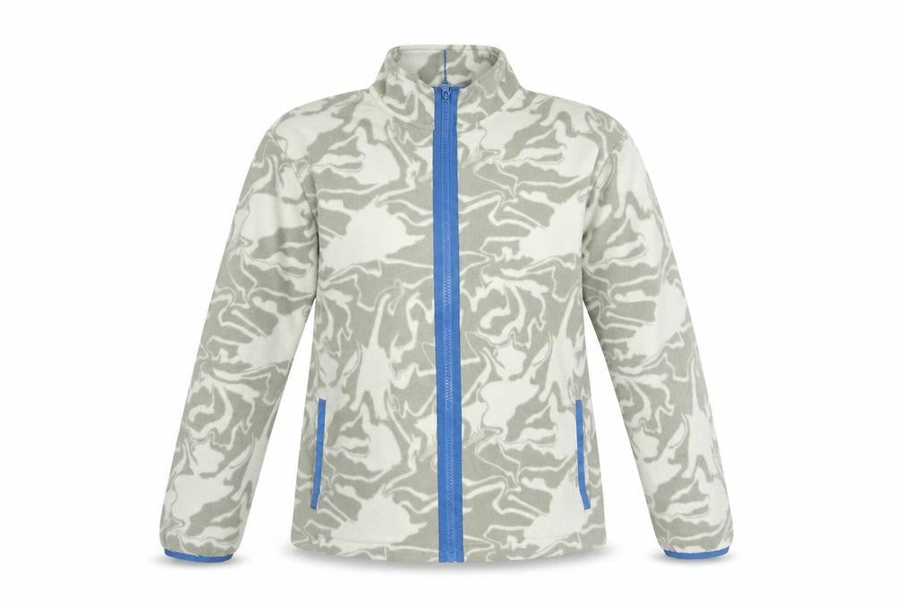 Dunnes Men's Green Camouflage Fleece Zip Jacket Size 34 Regular Fit