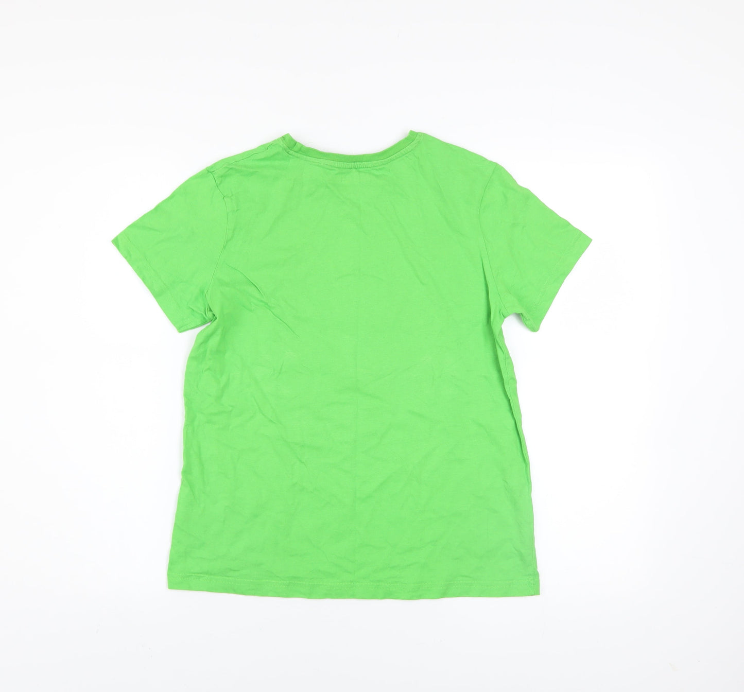 Minecraft Boys Green 11-12 Years Creeper Graphic Short Sleeve T-Shirt