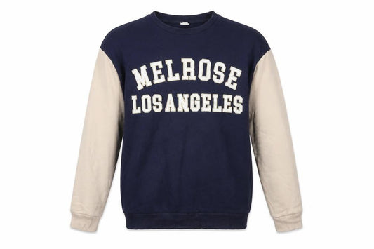 River Island Men's Blue Beige Melrose Los Angeles Sweatshirt XS