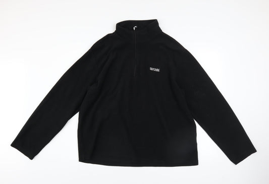 Regatta Men's Black 2XL Half Zip Fleece Sweatshirt Outdoor Pullover