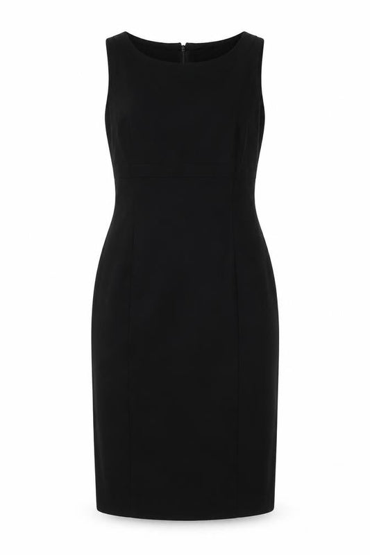 Oasis Women’s Black Size 10 Sheath Work Dress Sleeveless Knee Length