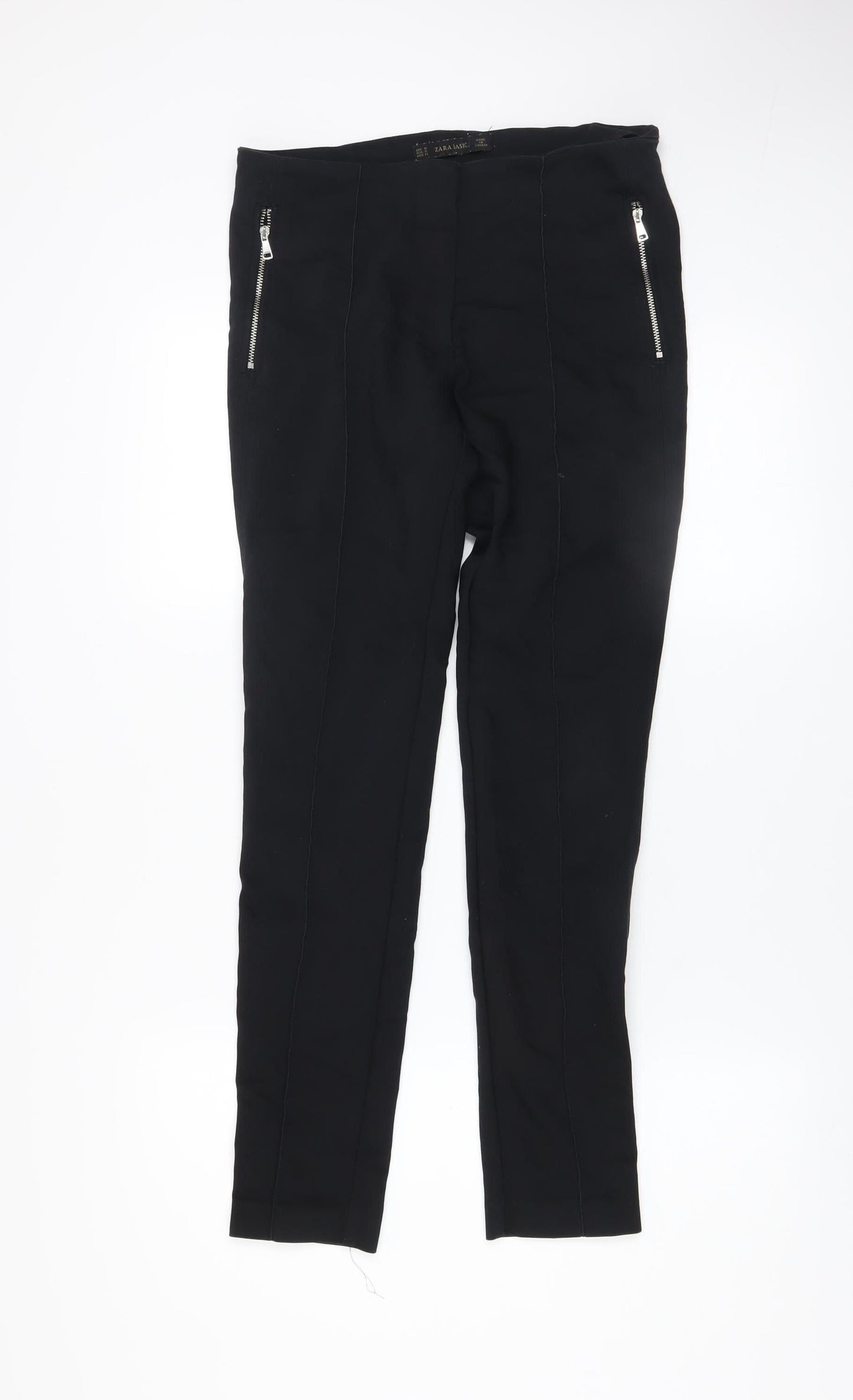 Zara Basic Women's Black Slim Leg Stretch Leggings Size M