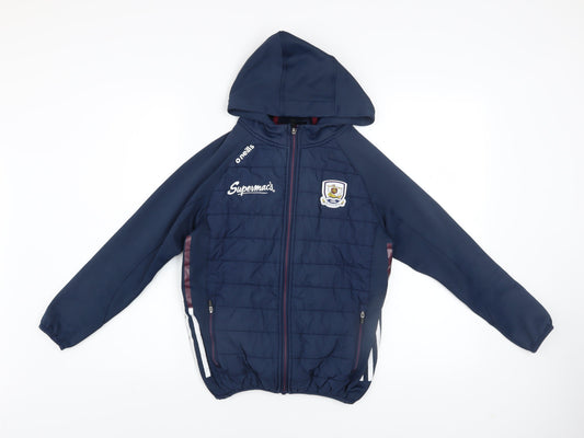 O'Neills Boys Blue 9-10 Years Hooded Softshell Sports Jacket
