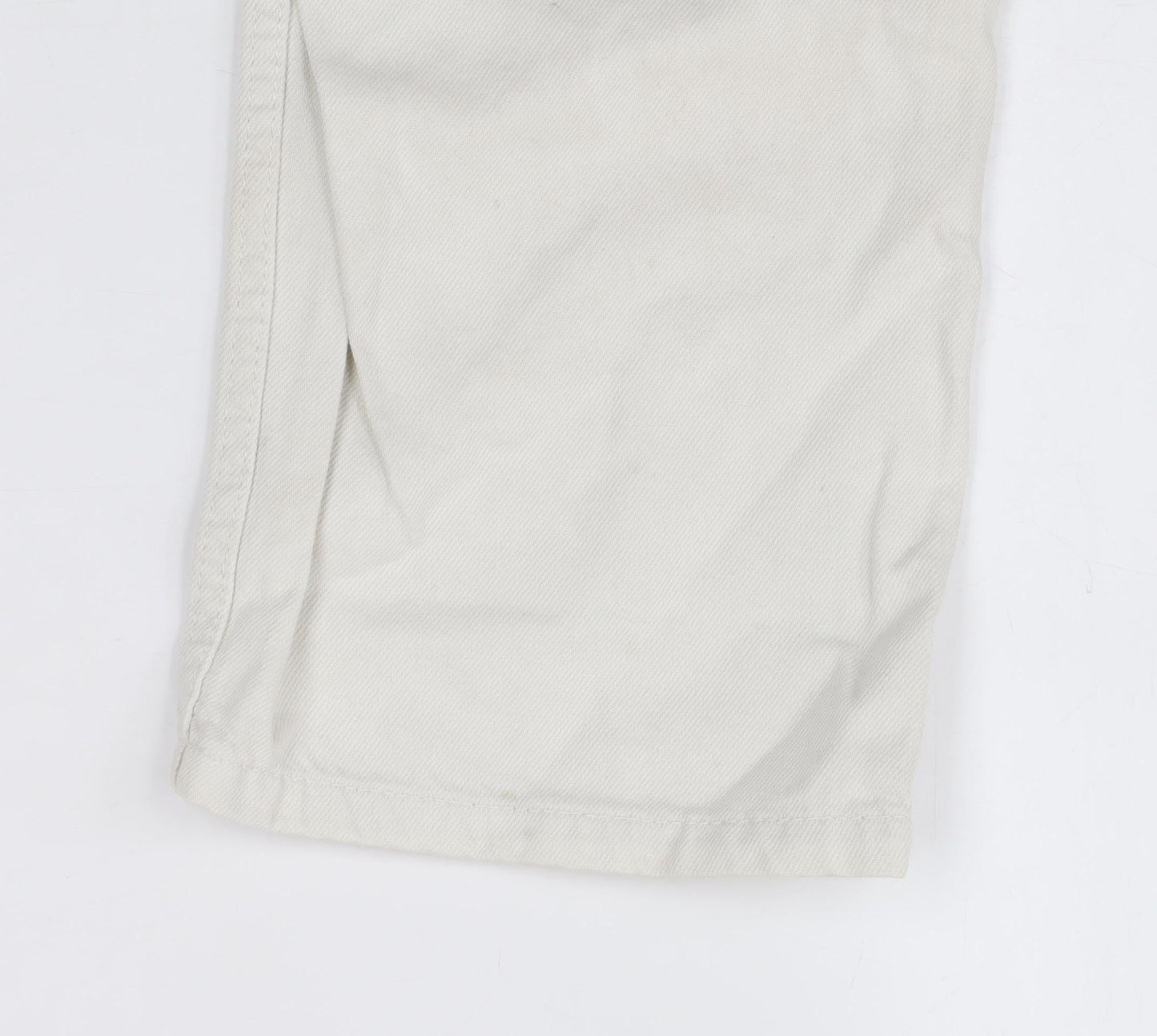 Pull&Bear Men's White Straight Jeans Size 31 Regular Fit Denim