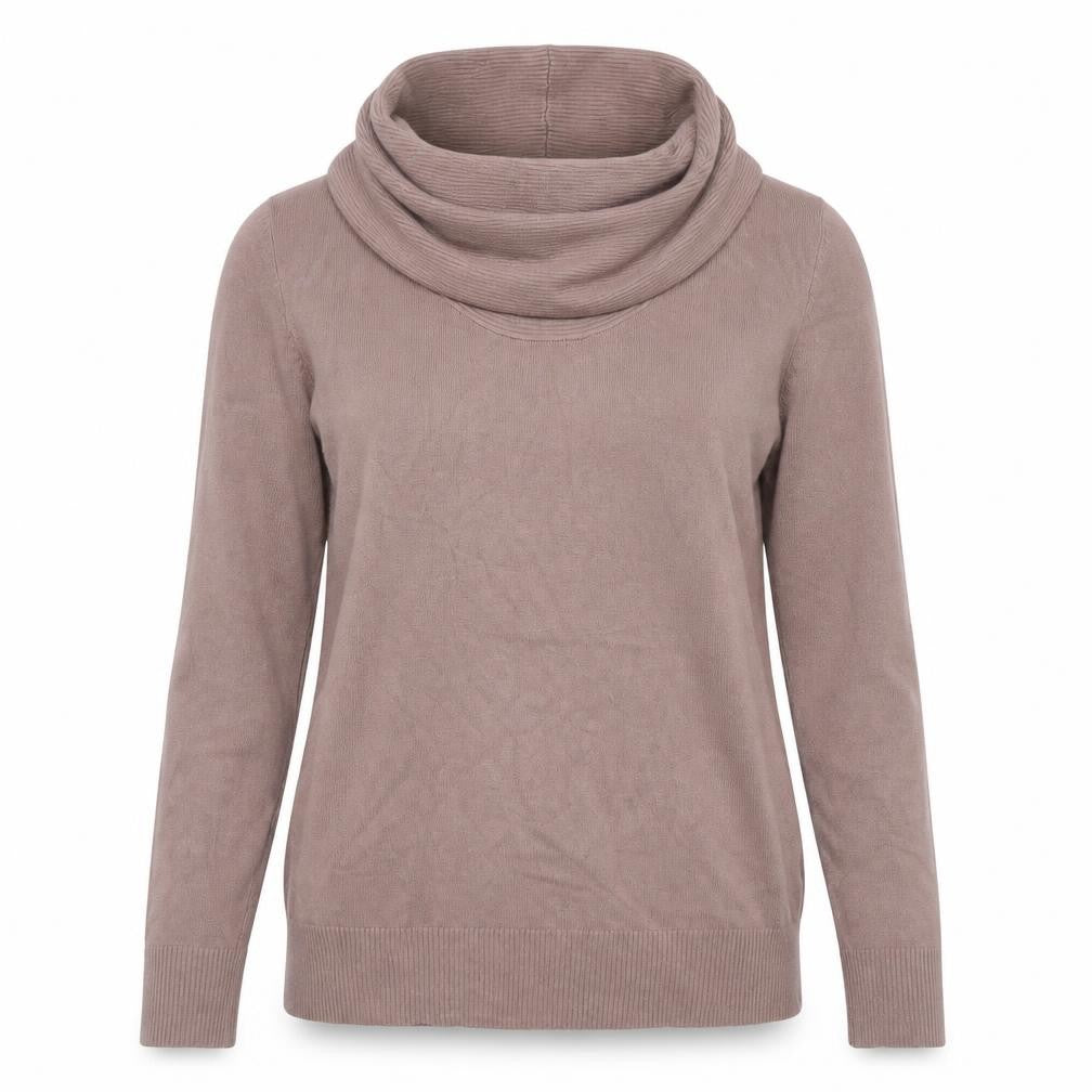 Alexon Womens Brown Cowl Neck Long Sleeve Pullover Jumper Size M