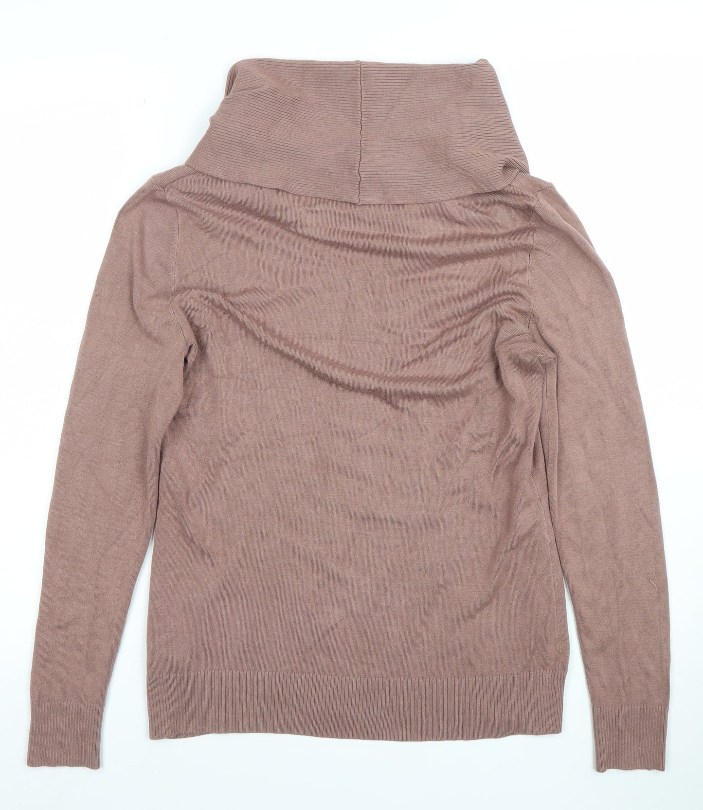 Alexon Womens Brown Cowl Neck Long Sleeve Pullover Jumper Size M