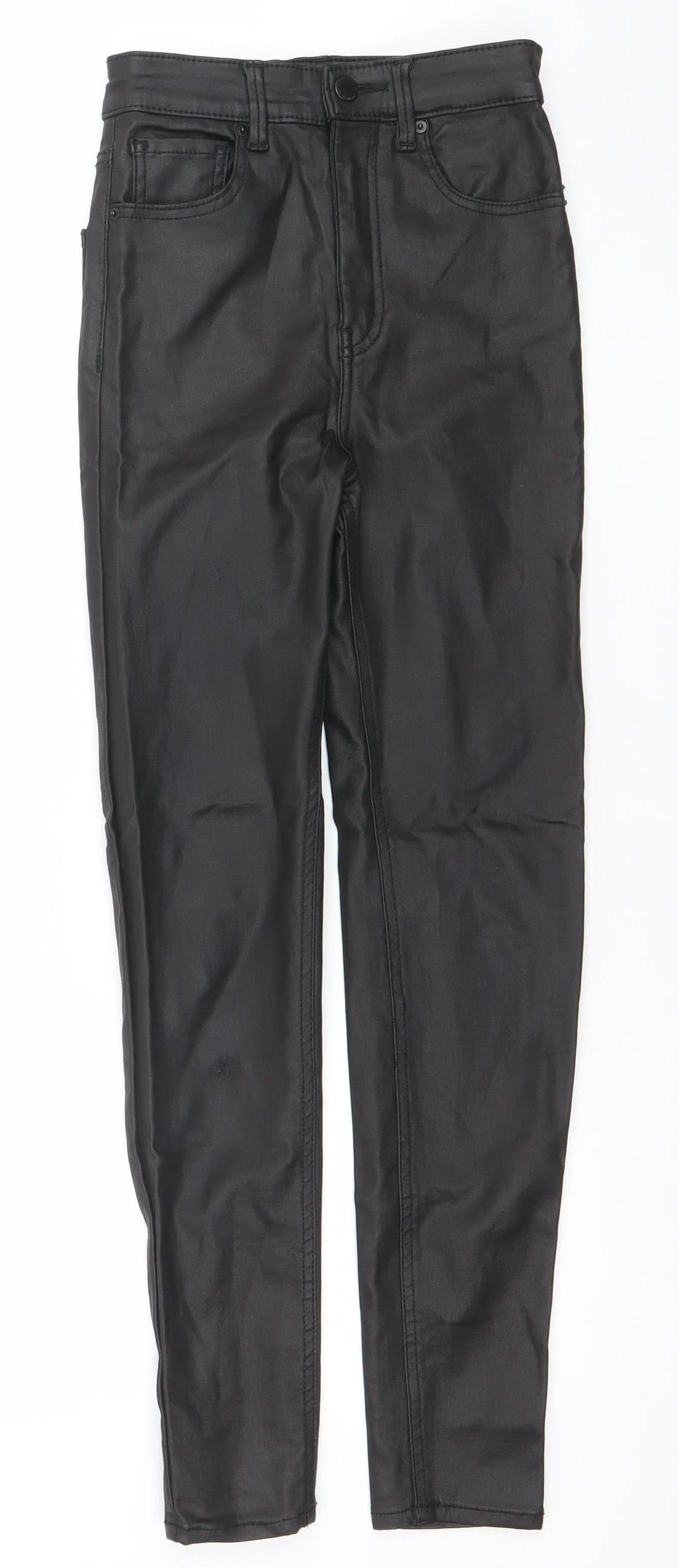 Pull & Bear Women’s Black Slim Fit Stretch Trousers Size 6