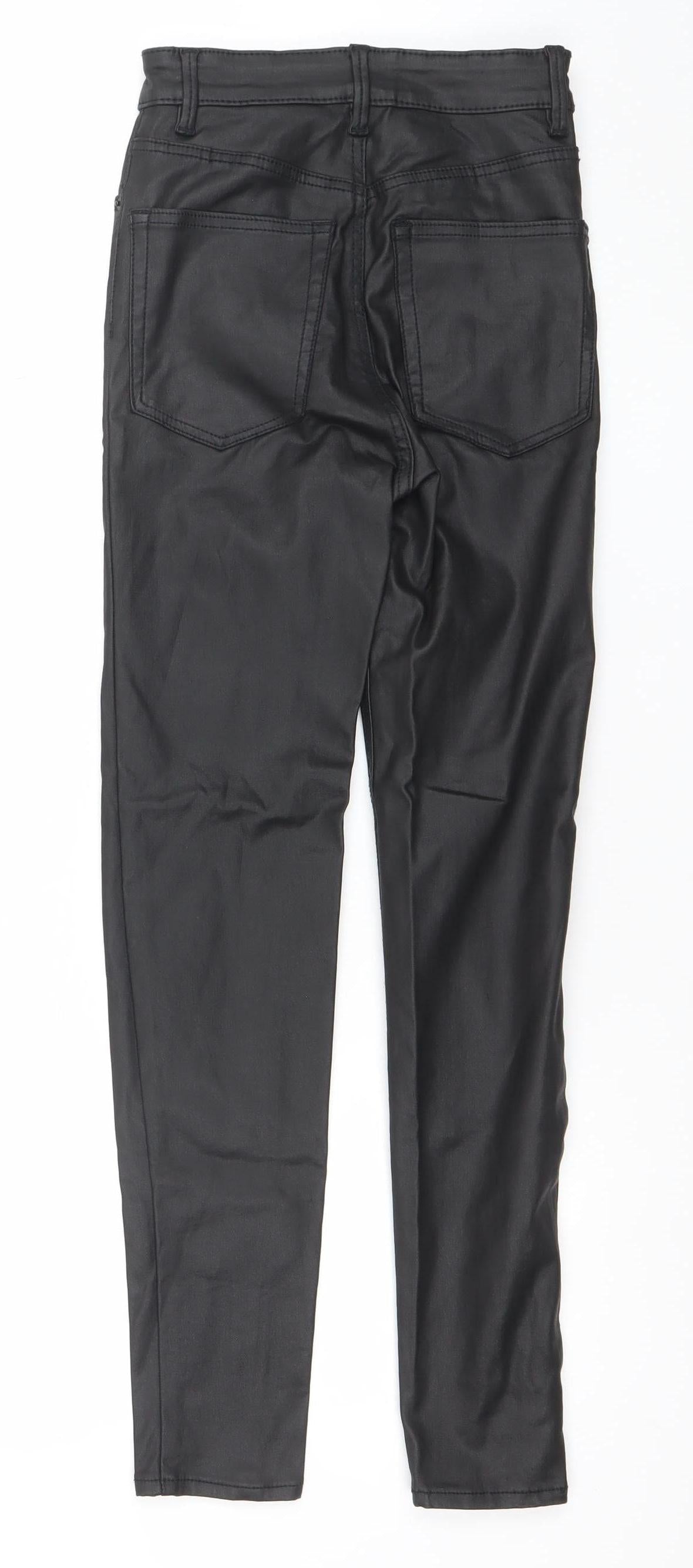 Pull & Bear Women’s Black Slim Fit Stretch Trousers Size 6