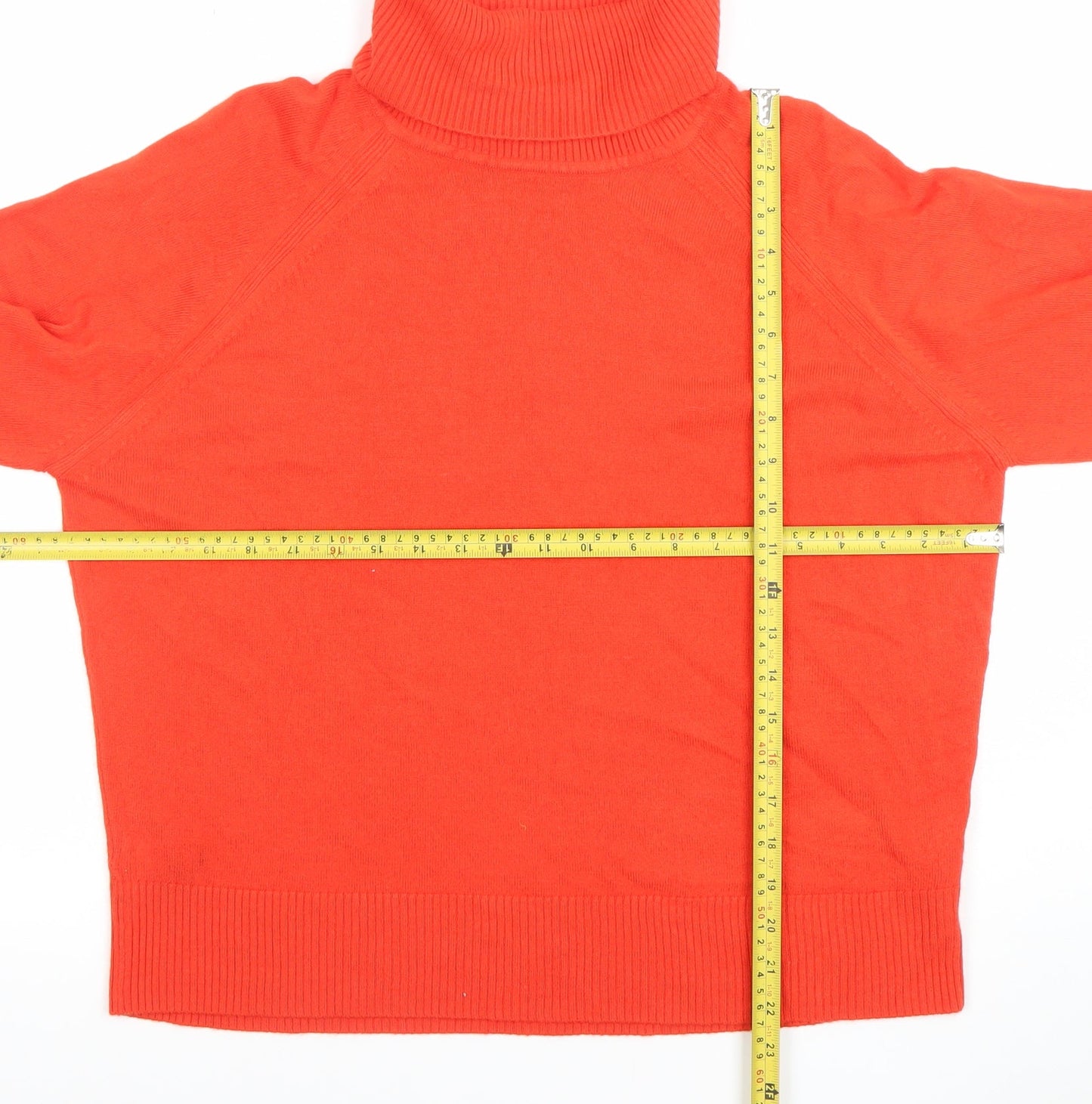 Marks and Spencer Women’s Red Roll Neck Acrylic Jumper Size L