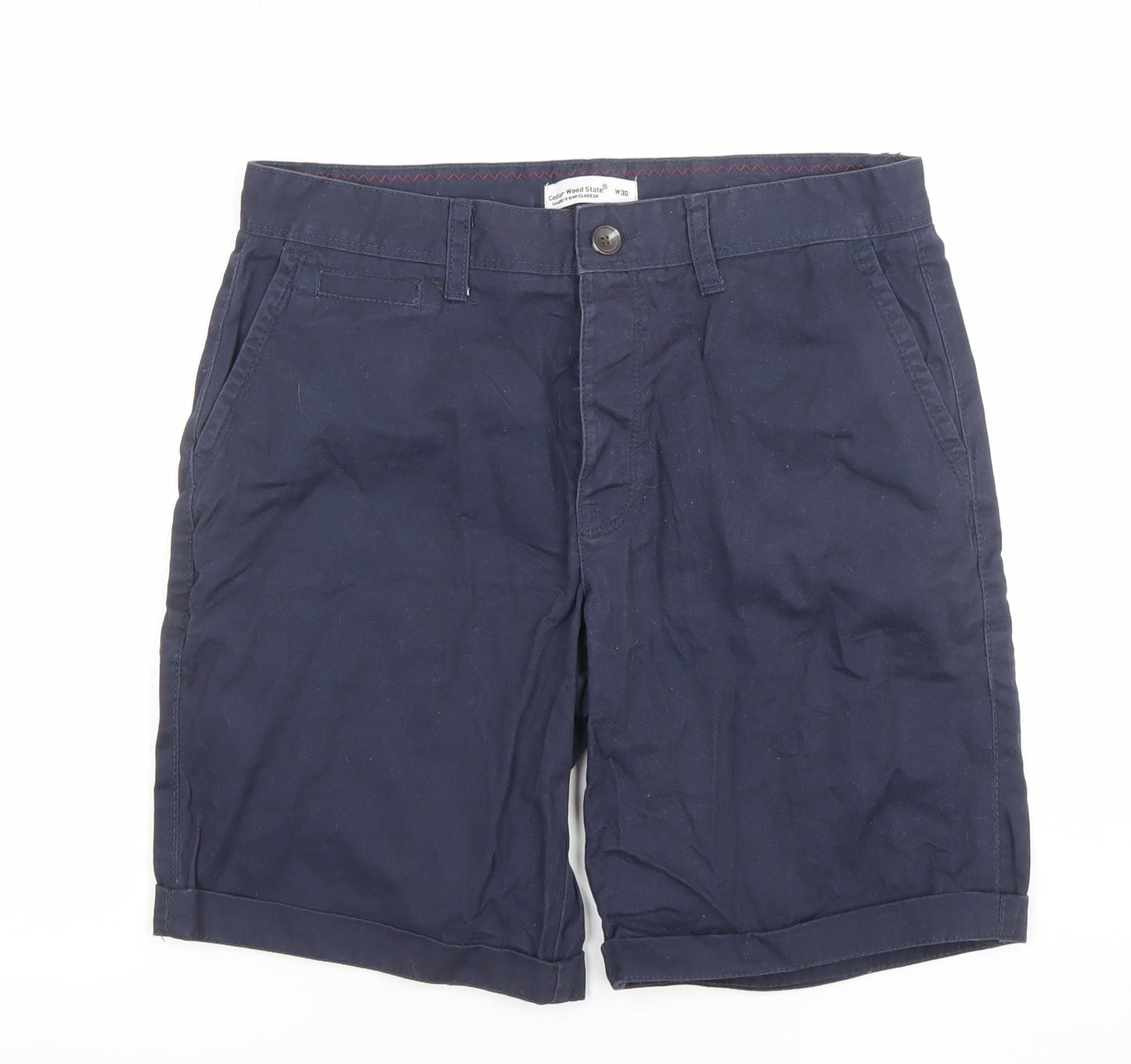 Cedar Wood State Men’s Blue Chino Shorts Size W30 Regular Fit