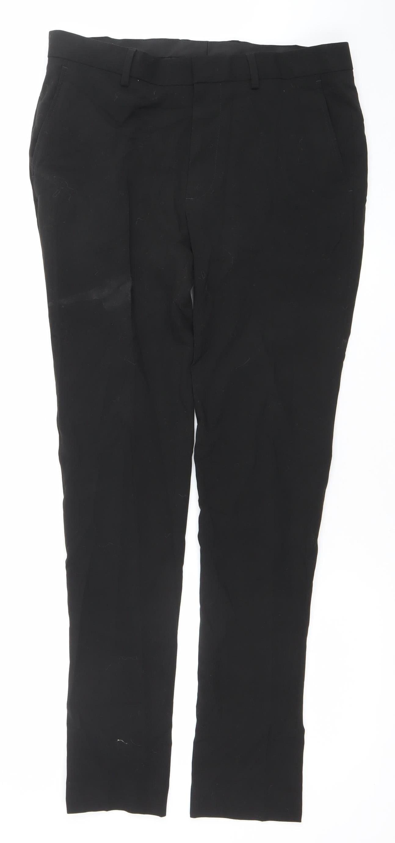 ASOS Women's Black Slim Fit Stretch Trousers Size 10 Workwear