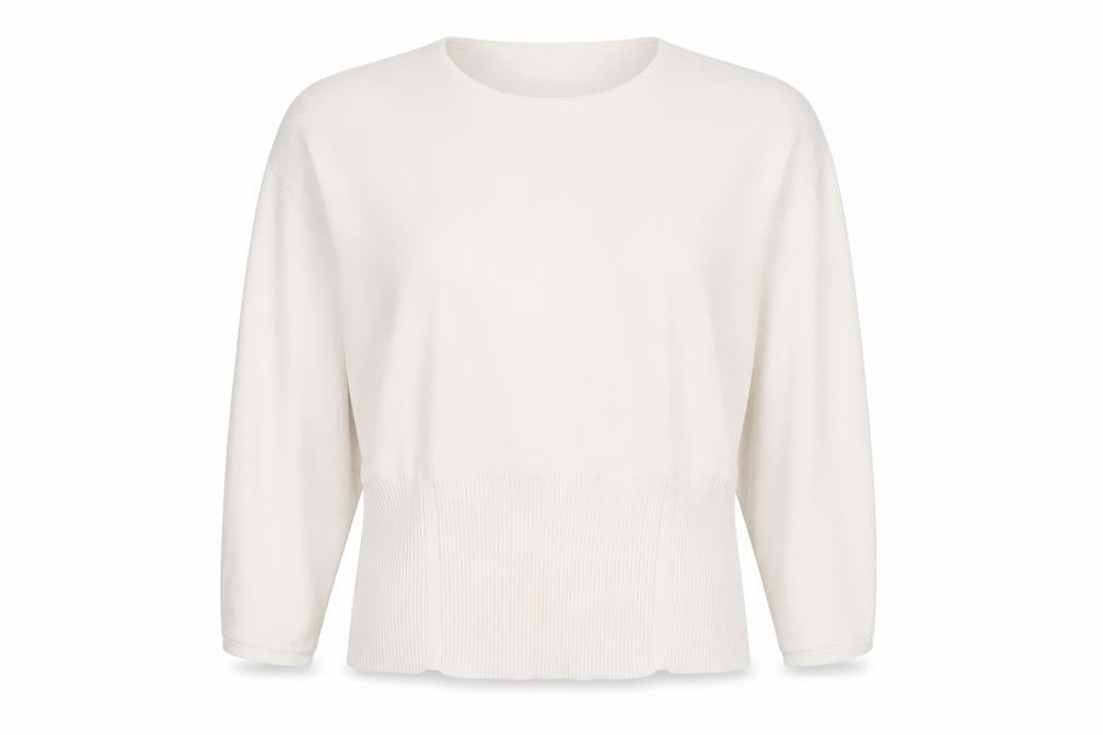 Sweewë Paris Women’s Ivory Knit Long Sleeve Blouse M