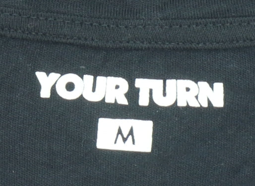 Your Turn Women's Black Long Sleeve Zip Detail Cotton T-Shirt M