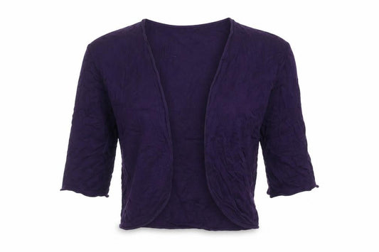 Kaliko Petite Purple 3/4 Sleeve Open Cardigan Size 10