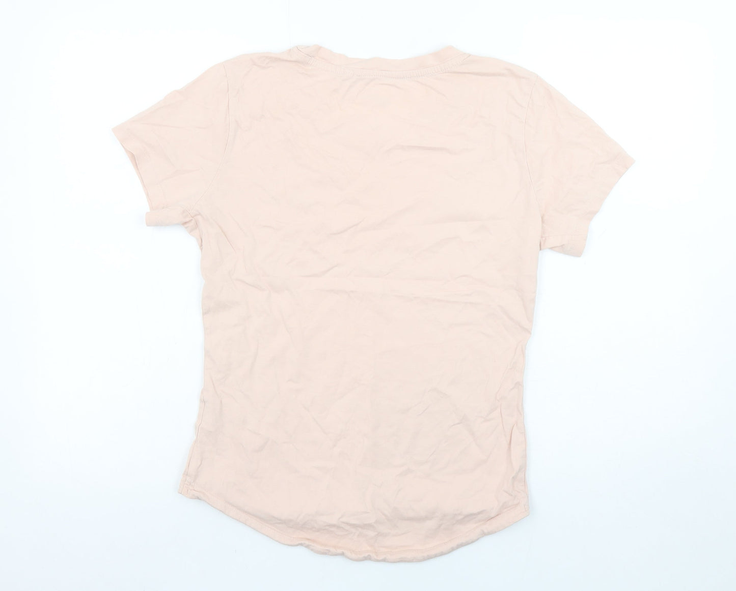 Diesel Womens Beige Basic Cotton Short Sleeve T-Shirt M