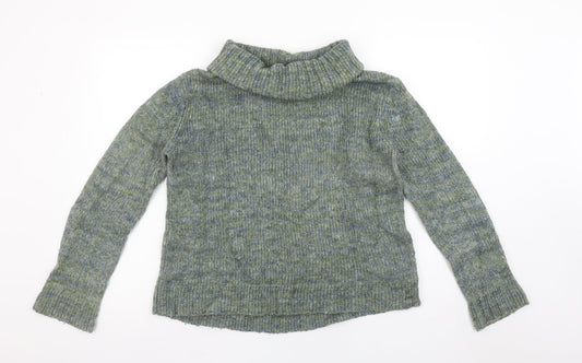 Nice Things Paloma S Women Green Roll Neck Wool Alpaca Jumper Size S