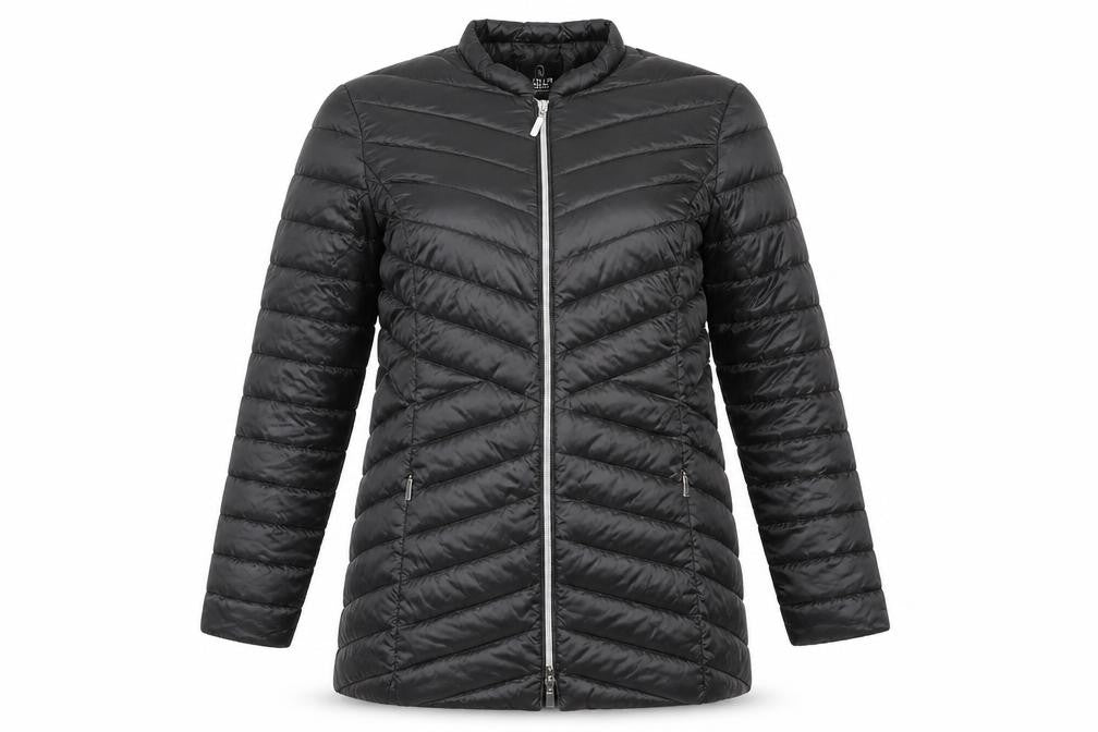 Madeleine Women’s Black Quilted Mid-Length Puffer Jacket Size M
