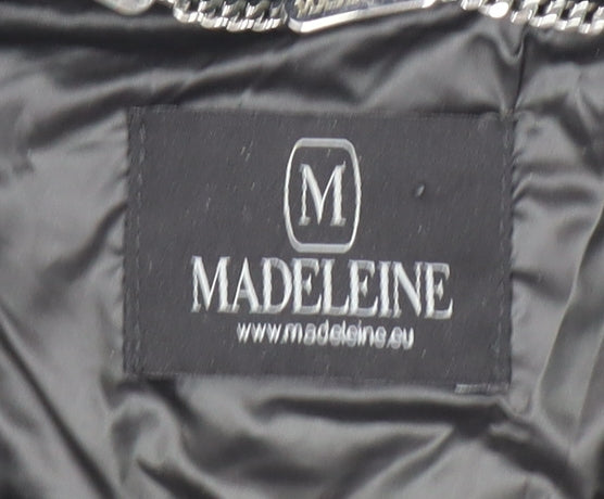 Madeleine Women’s Black Quilted Mid-Length Puffer Jacket Size M