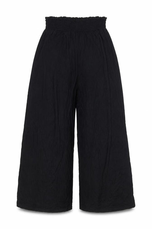 ASOS DESIGN Women’s Black Wide-Leg Trousers UK 10 Elastic Waist