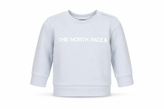 The North Face Unisex Baby Grey Logo Long Sleeve Pullover T-Shirt 3-6 Months