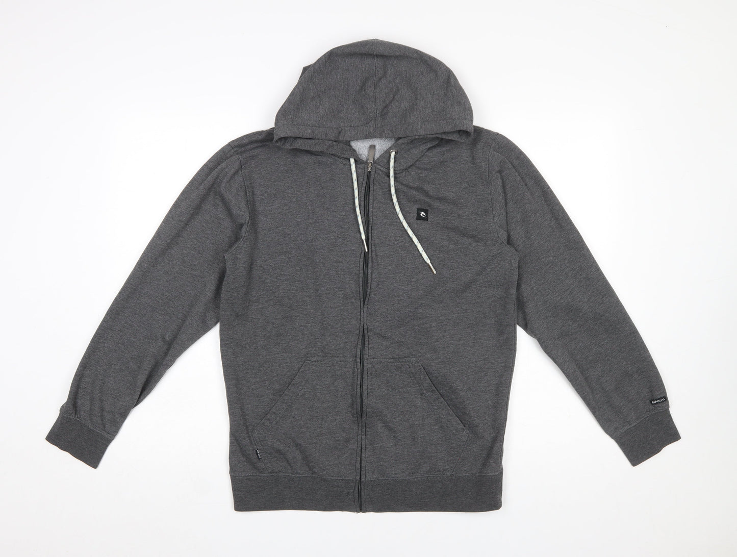 Rip Curl Men's Grey Full Zip Hoodie Small Regular Fit Surf Style
