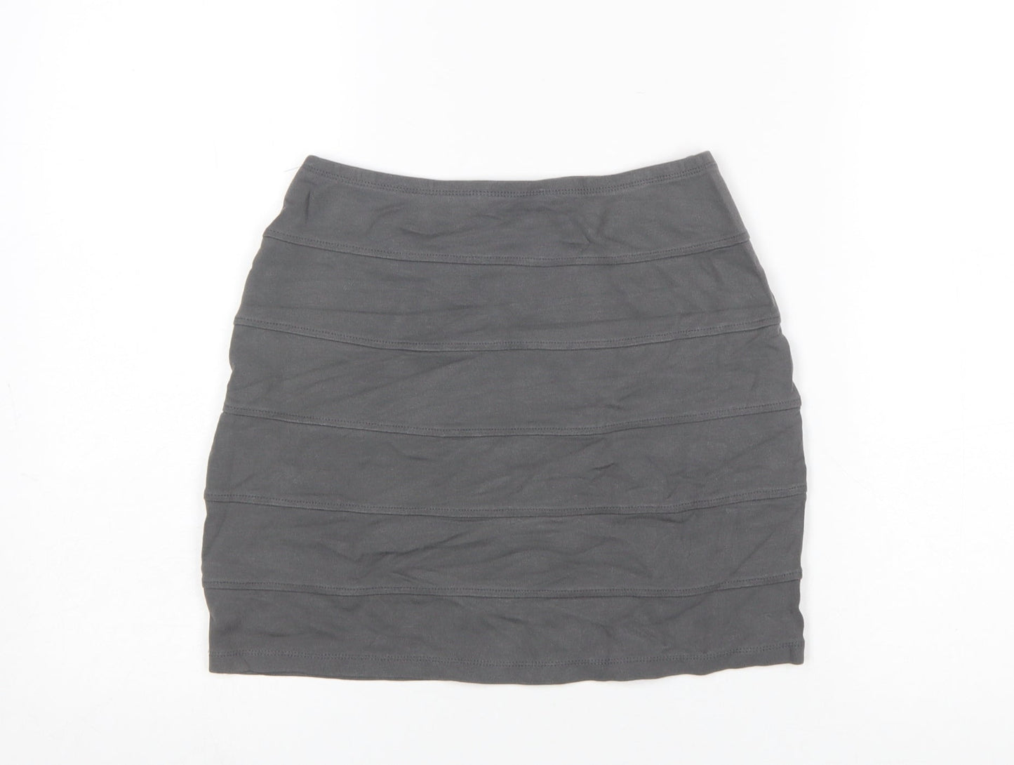 Dorothy Perkins Women's Grey Pencil Stretch Skirt Size 8