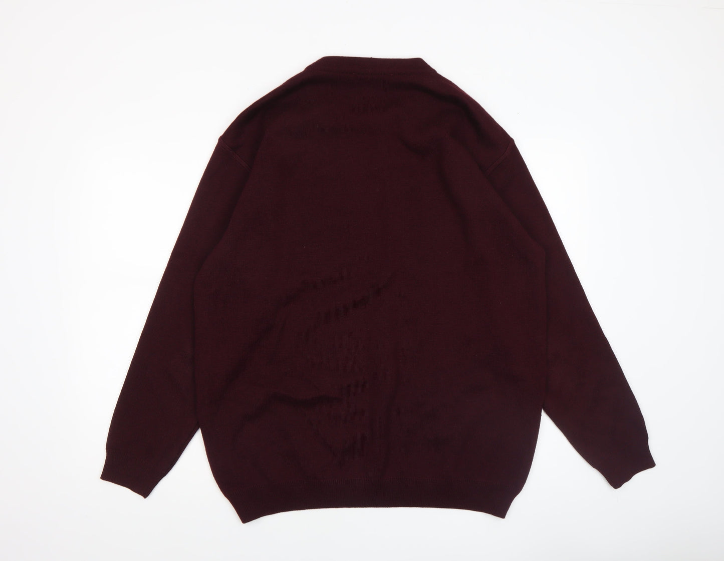 Gilt Edge Men's Red 2XL Pullover Crew Neck Jumper