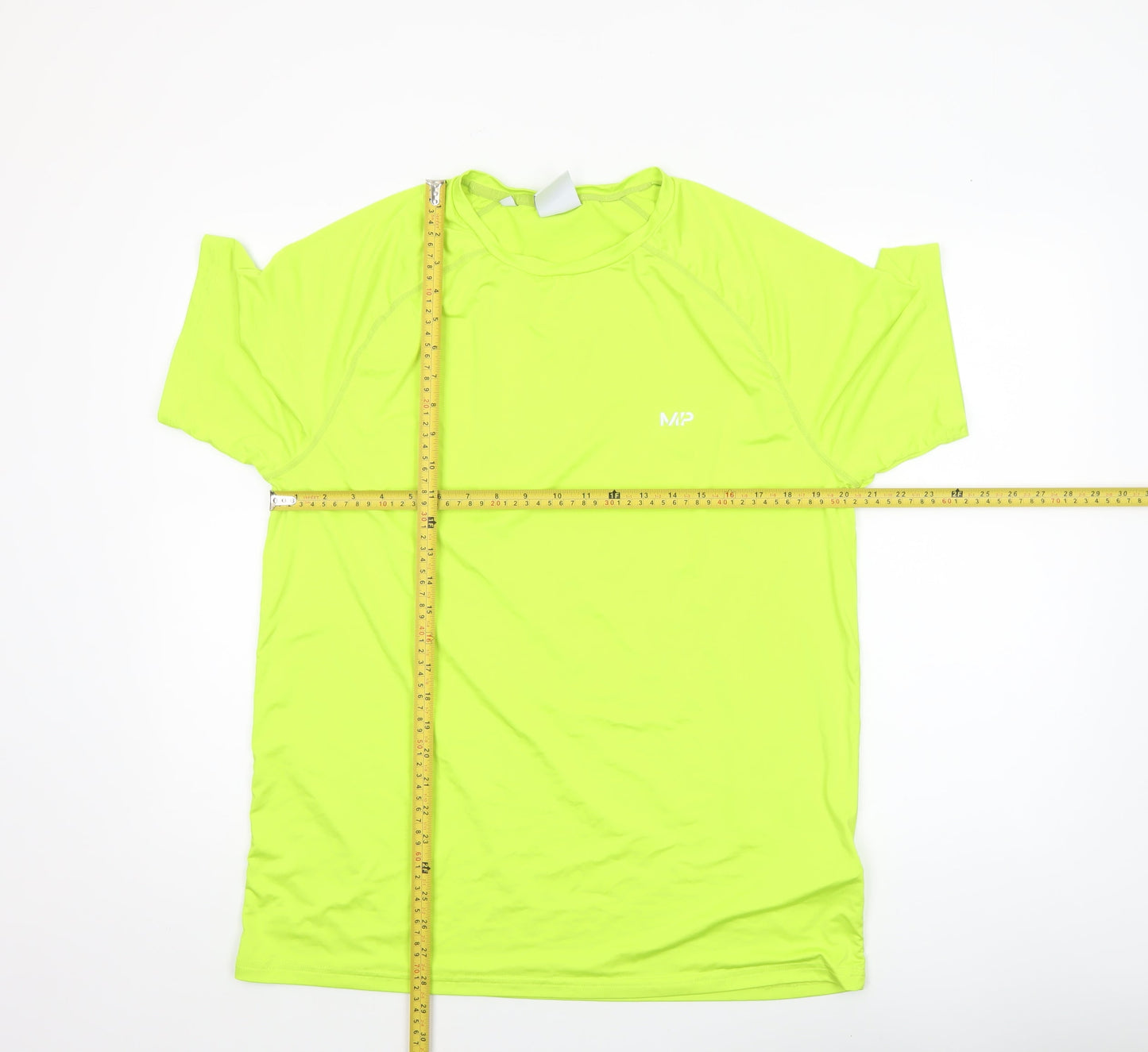 MP Men's Yellow XL Athletic Fit Quick Dry Sports T-Shirt