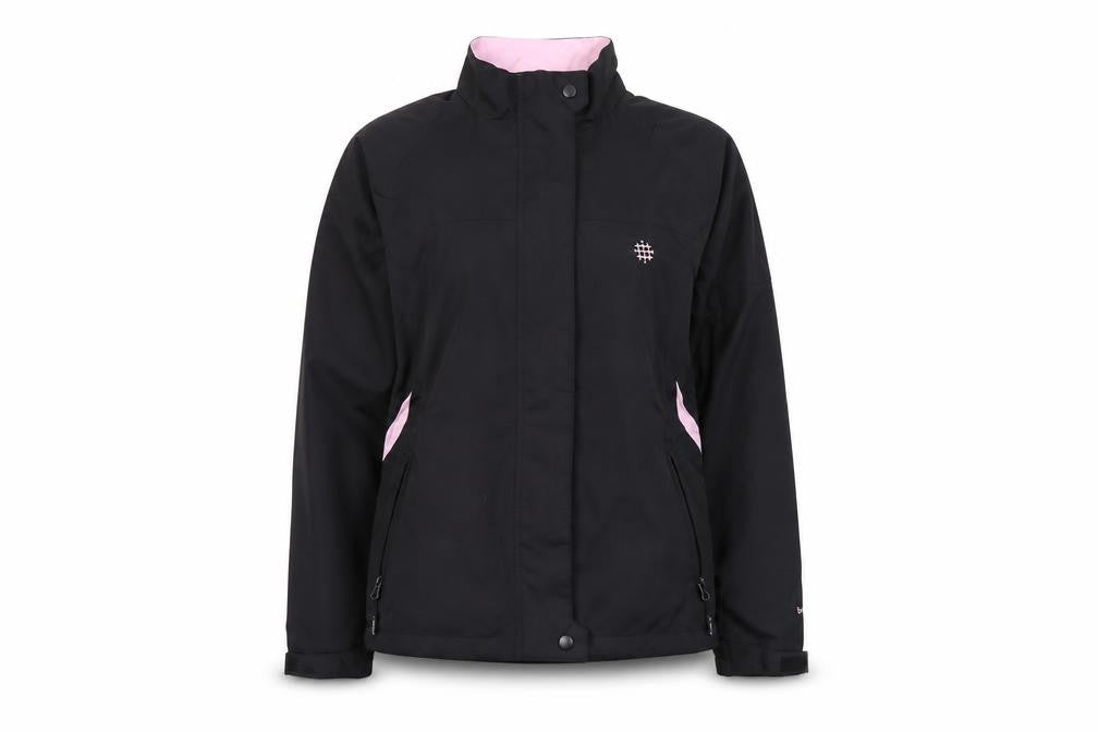 Backswing Women Black Pink Lined Waterproof Jacket Size 10
