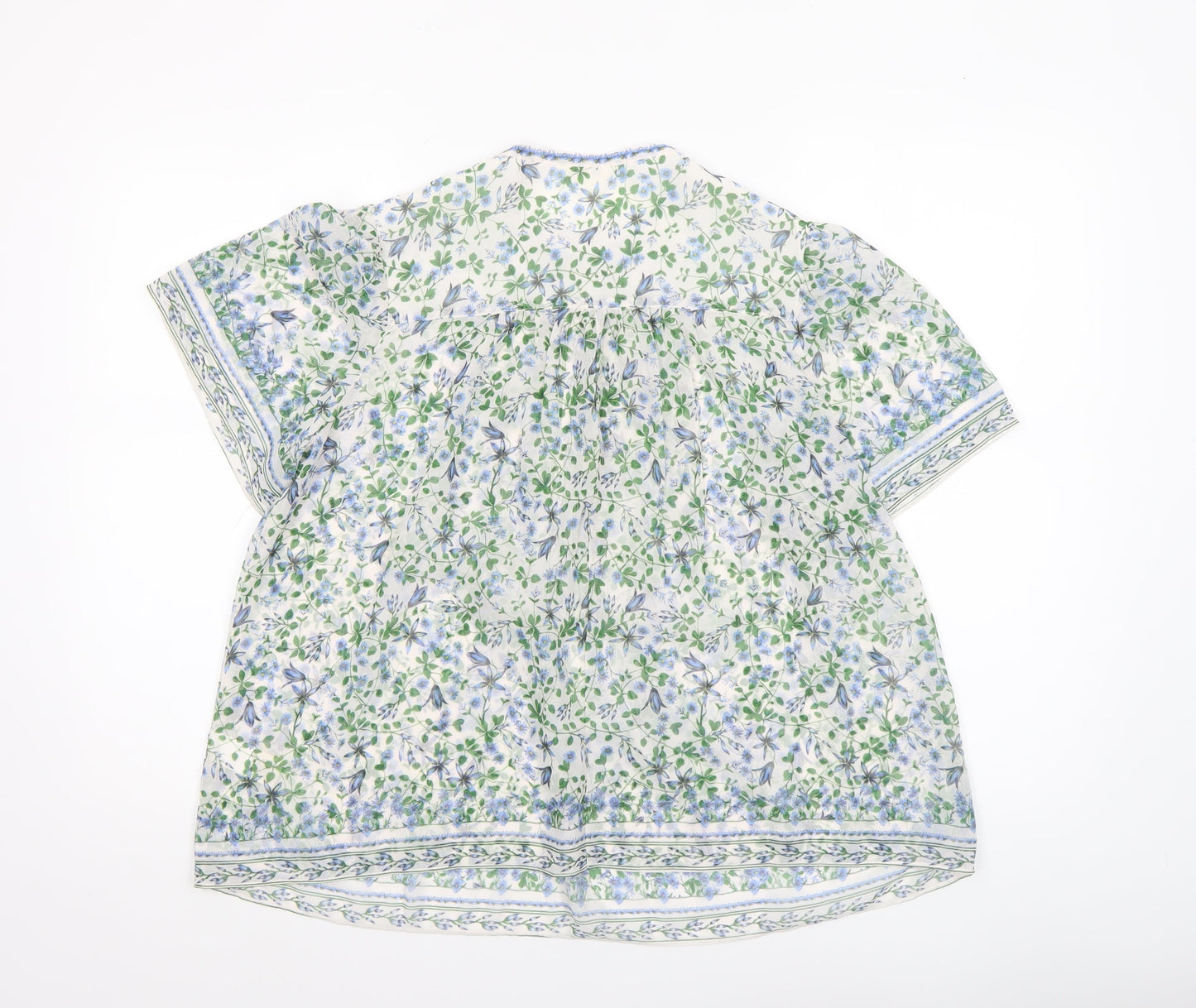 Max Studio London Women's Multicoloured Floral Tunic Blouse Size S