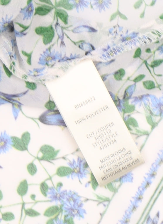 Max Studio London Women's Multicoloured Floral Tunic Blouse Size S