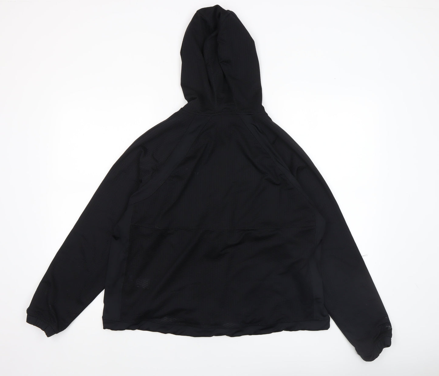 Marks and Spencer Womens Black Full Zip Hooded Sweatshirt UK 12