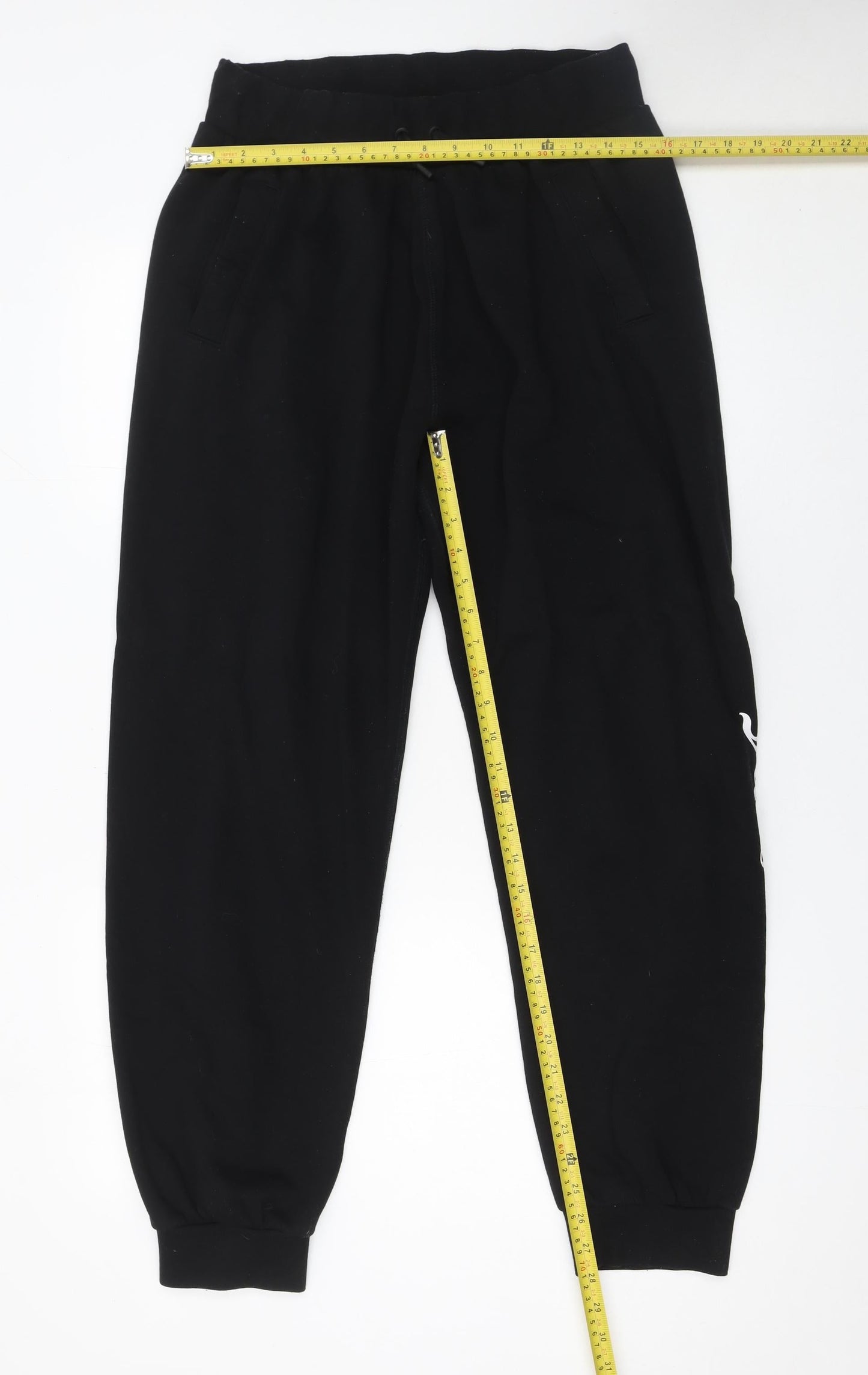 Juicy Couture Womens Black Jogger Sweatpants L Logo Sport Style