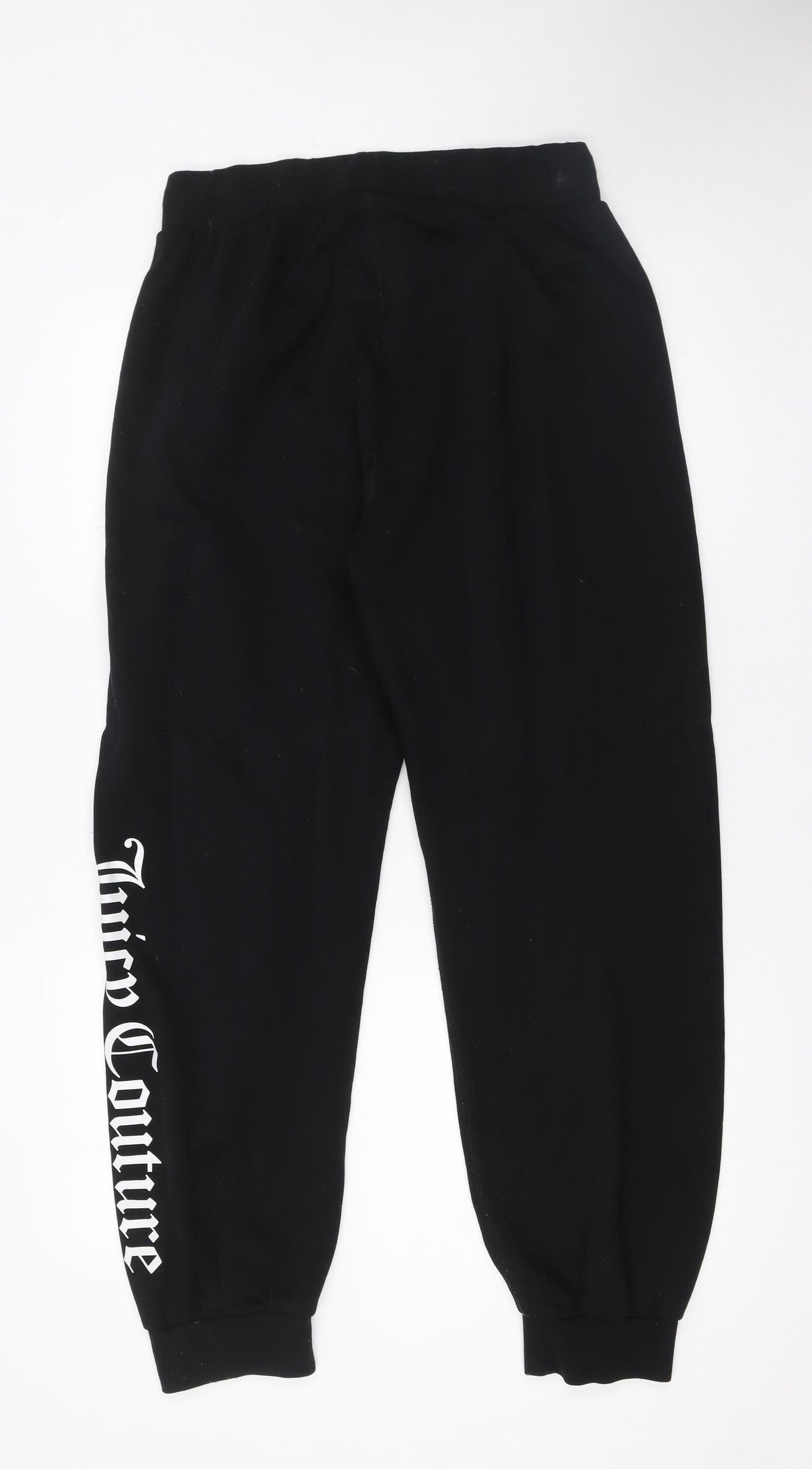 Juicy Couture Womens Black Jogger Sweatpants L Logo Sport Style