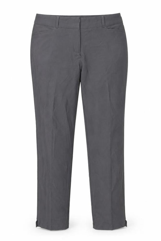 Adidas Womens Grey Size 18 Straight Slim Stretch Trousers